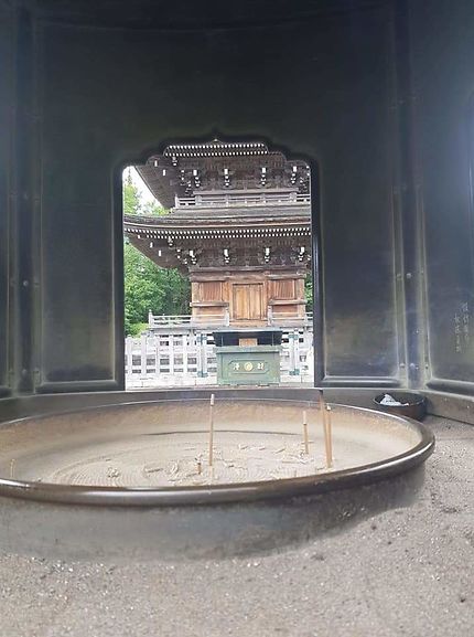 La pagode au temple bouddhiste Saiho-Ji