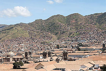 Vue sur Cuzco de notre chambre d'hôtel
