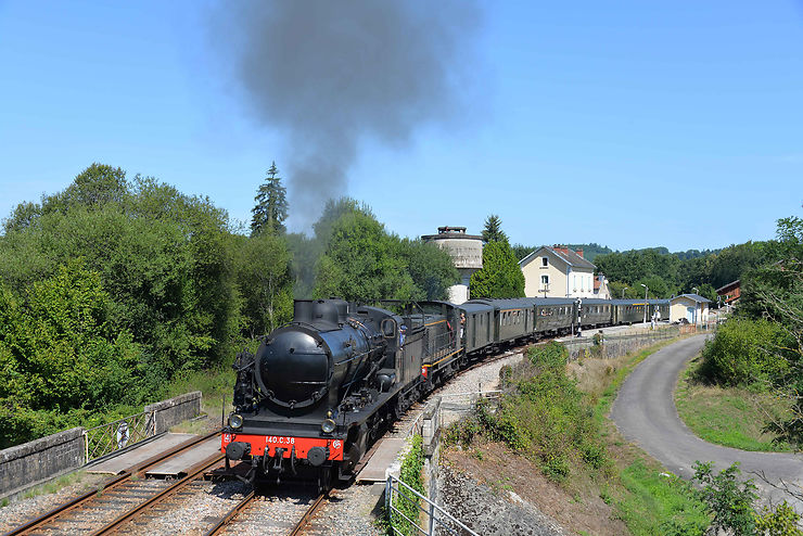 Train à vapeur en Limousin  (Haute-Vienne)