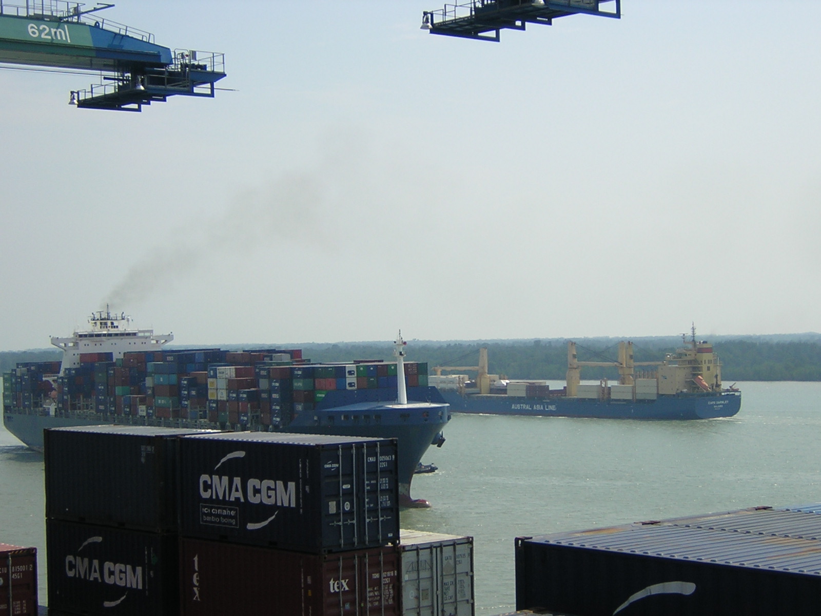 Le "Chopin" s'approche de Port Kelang Le "Chopin" s'approche de Port Kelang