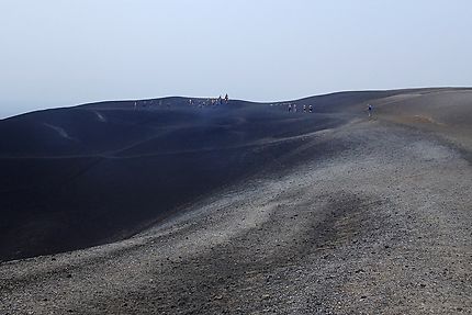 Presque au sommet du volcan