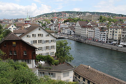 Vue sur Zurich et la Limmat