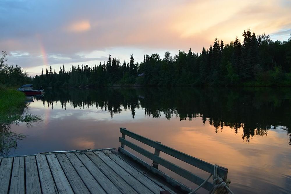 Soleil de minuit à Fairbanks