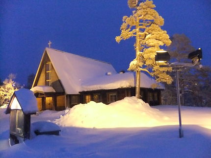 La petite église dans la neige