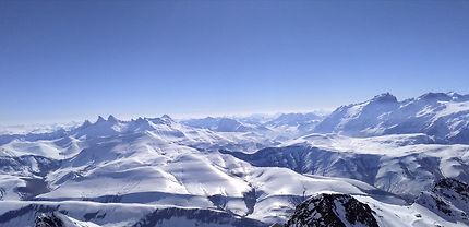 Aiguilles d'Arves depuis l'Alpe d'Huez