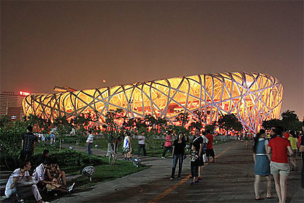 Olympic sports center by night