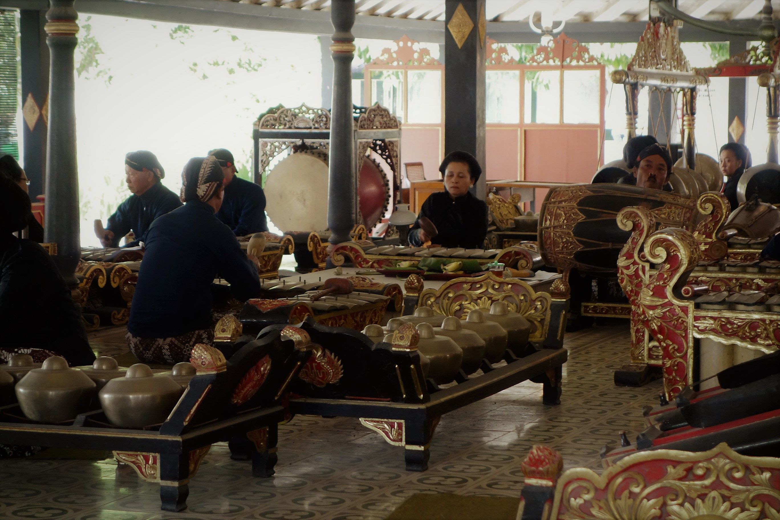 L'orchestre de gamelan du palais du Sultan
