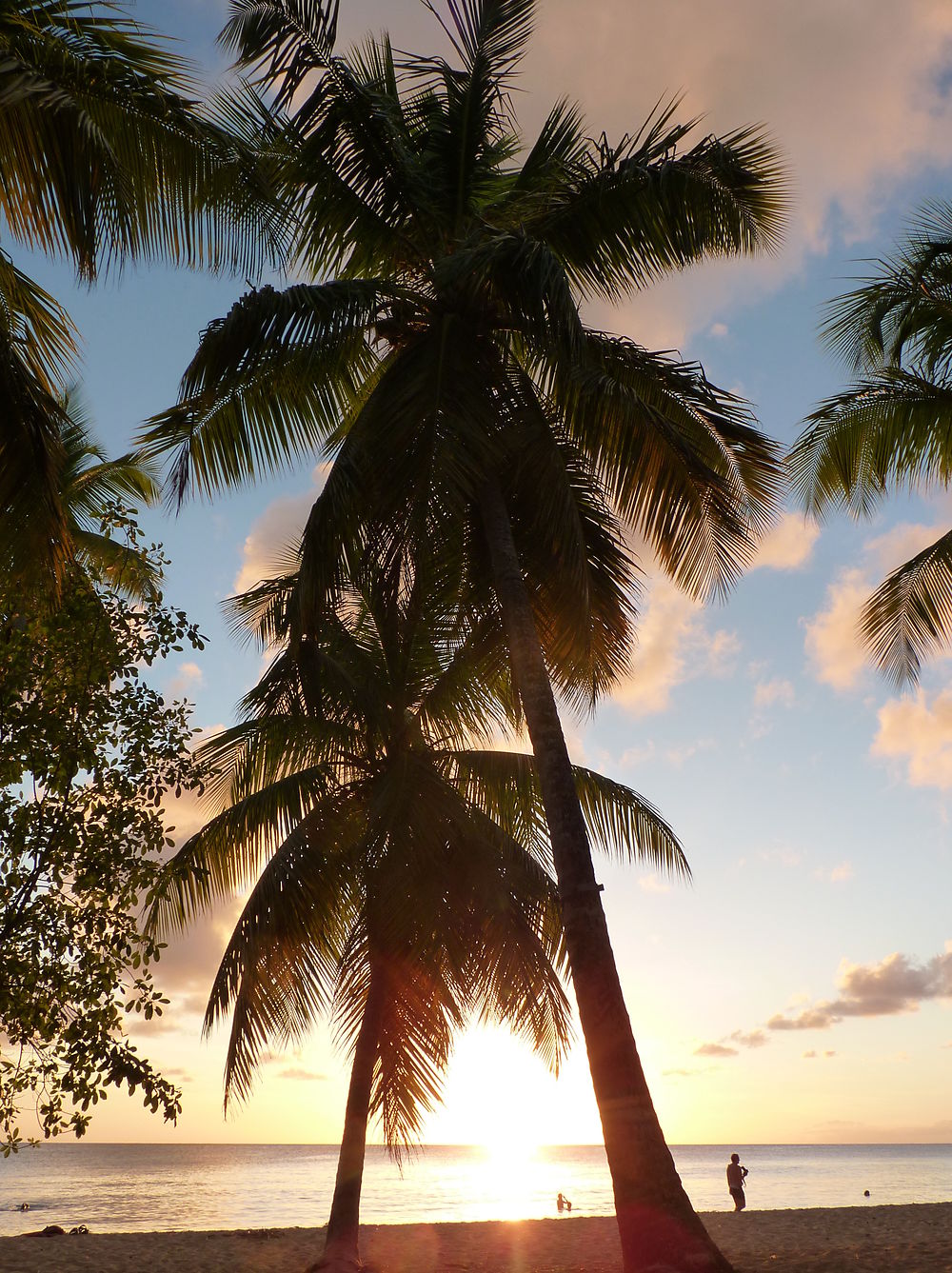 Coucher de soleil aux Salines