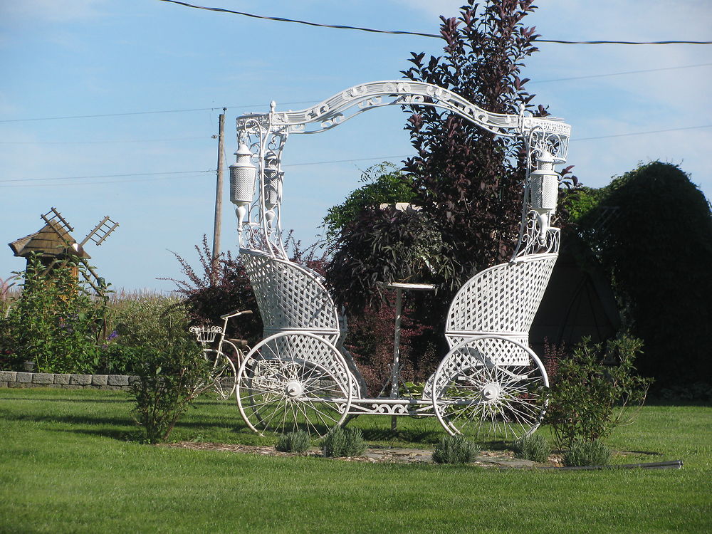 Carosse blanc à Louiseville