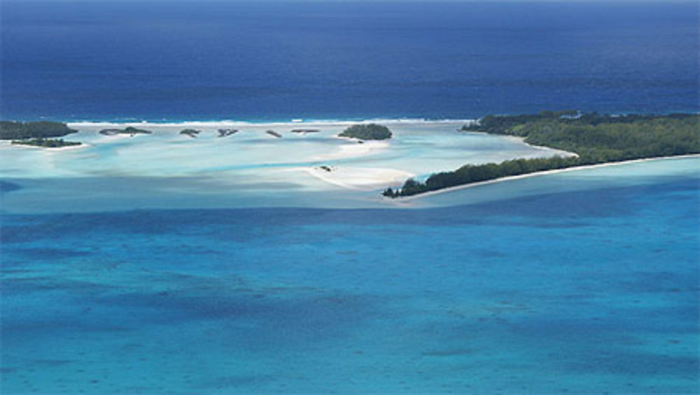 Vue sur le motu piscine