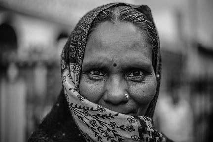 Regard, portrait de femme de Delhi