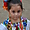 Portrait d'une petite fille mexicaine