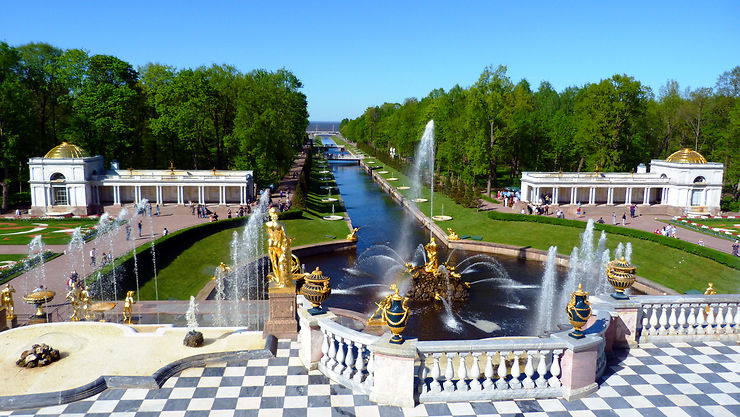 Jardins du château de Peterhof - Environs de Saint-Pétersbourg, Russie