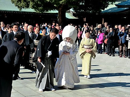 Mariage dans le temple Meiji Jingu