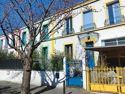 Maisons colorées aux Lilas