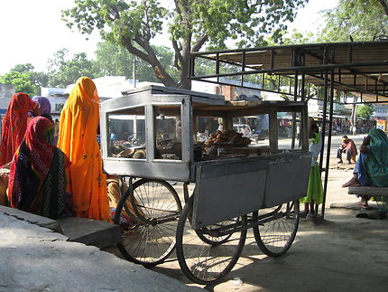 Street food sur une route du Rajasthan