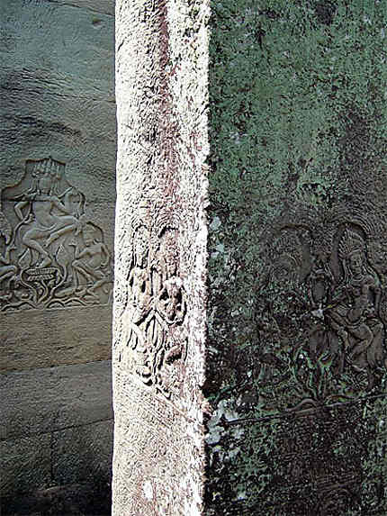 Angkor, détail de sculpture