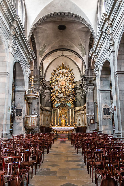 Besançon, L'église St-Maurice, La nef et le choeur