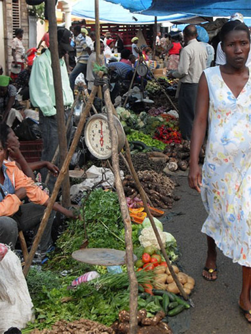 Marché fruits et légumes