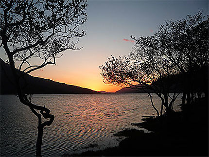 Coucher de soleil sur le Loch Maree