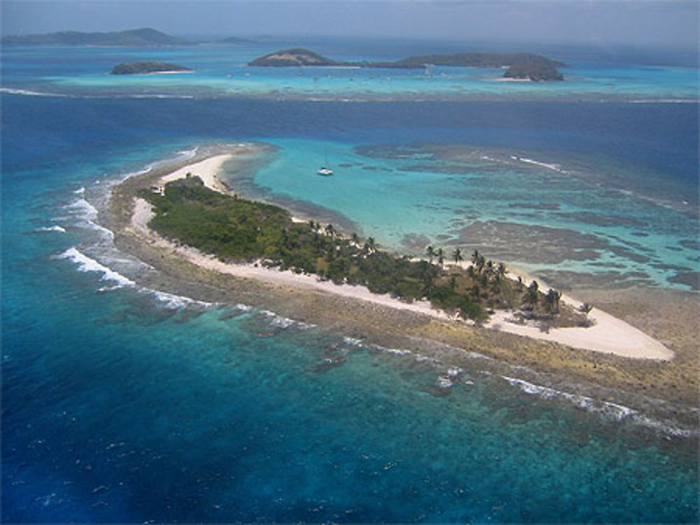 Tobago Cayes vue du ciel