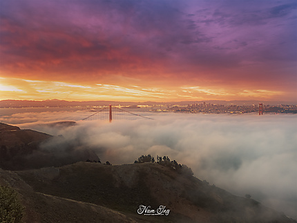 San Francisco avec la brume
