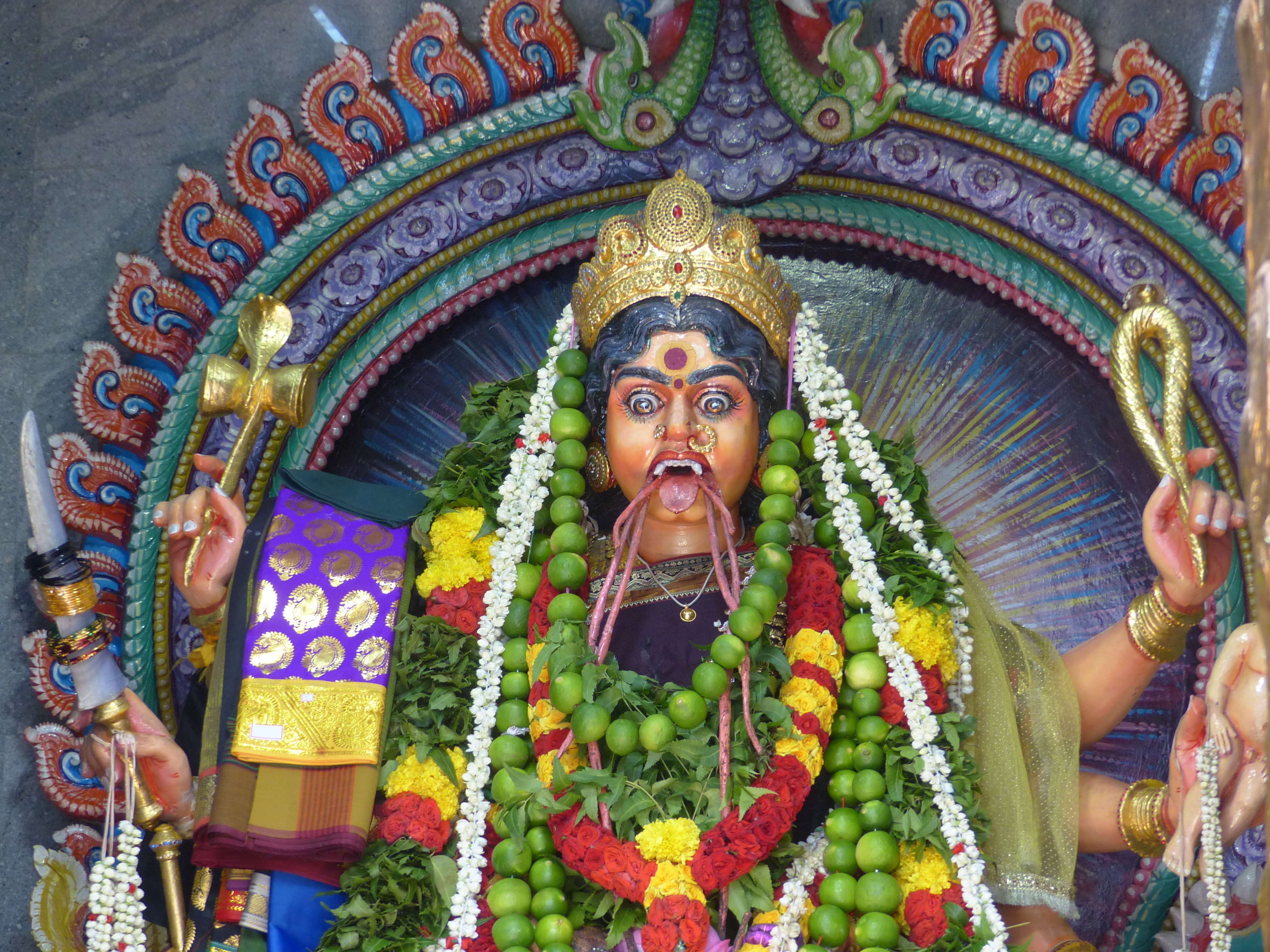 Le temple Sri Veeramakaliamman dédié à Kali Le temple Sri Veeramakaliamman dédié à Kali