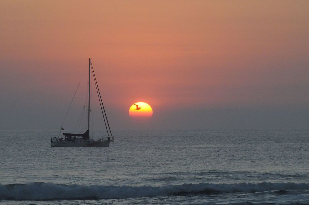 Coucher de soleil à Chacahua