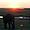 Elephant et coucher de soleil