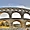 Le pont du Gard sur  le Gardon 