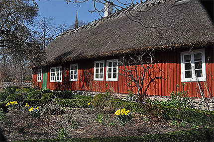 La maison rouge typique suèdoise