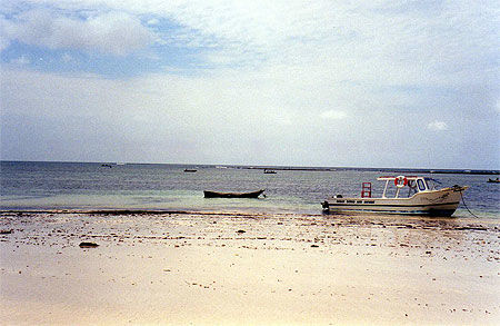 Plage au sud de Mombasa