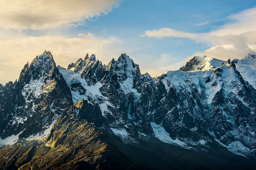 Lever de soleil sur l'Aiguille du Midi