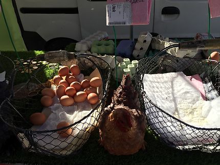 Œufs tous frais du marché de Sanary-sur-Mer 