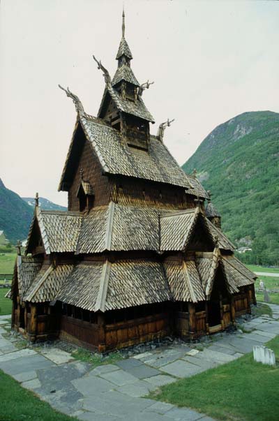 Eglise en bois debout de Borgund XII ème siècle Eglise en bois debout de Borgund XII ème siècle