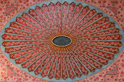 Alger - Palais des Raïs - Plafond fleuri