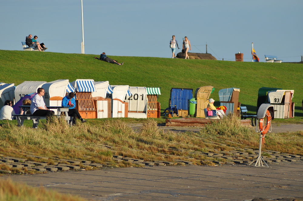 Moment de détente face à la mer du Nord