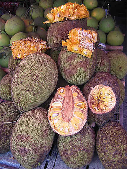 Marché de fruits tropicaux