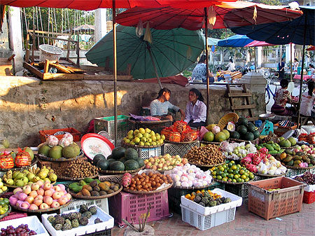 Luang-Prabang - Le marché Luang-Prabang - Le marché