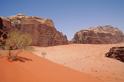 Dans le Wadi Rum, le désert rouge de Jordanie