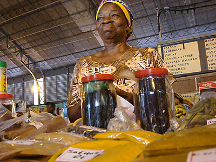 Au marché couvert de Cayenne
