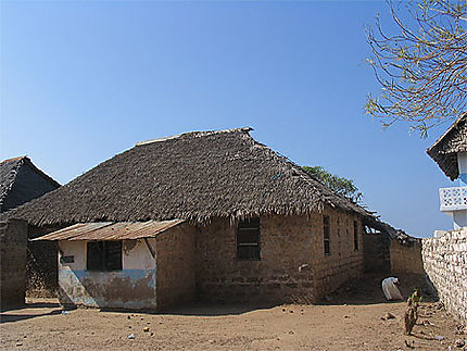 Maison traditionnelle sur l'île de Wasini 