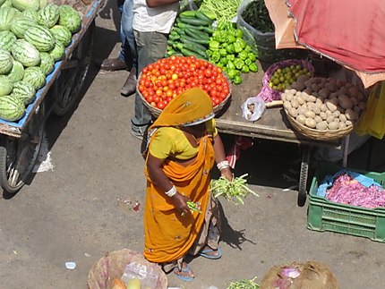 sur le marché de Pushkar
