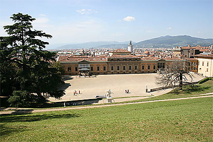 Le Palazzo Pitti vu depuis les jardins