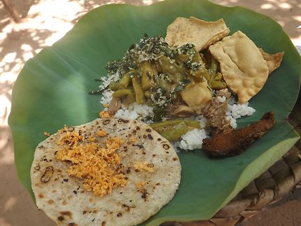 Repas typique du Sri Lanka