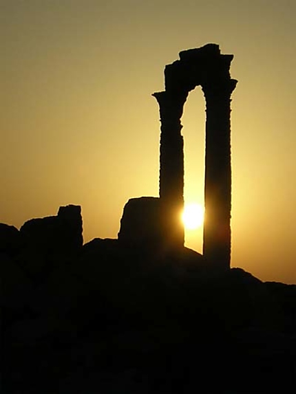 Lever de soleil sur Palmyre
