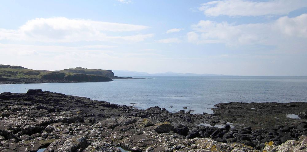 Près du port de l'île d'Eigg