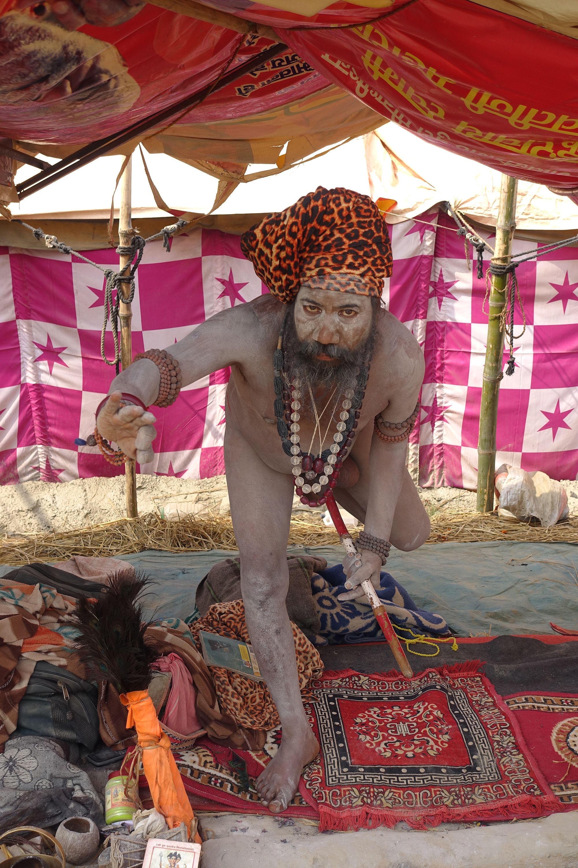 Baba Naga lors de la Kumba Mela