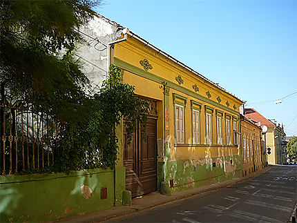 Maison jaune, Sremski Karlovci, Fruška Gora, Voïvodine