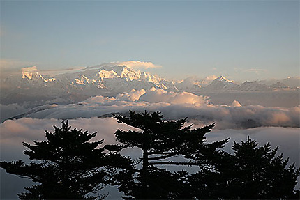 Vue sur le Khangchendzonga 8598 m